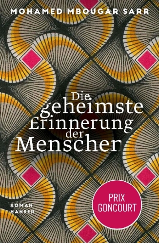 Buchcover und Innenansicht für das Buch: La plus secrète mémoire des hommes