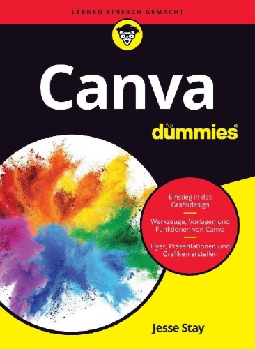 Buchcover und Innenansicht für das Buch: Canva für Dummies