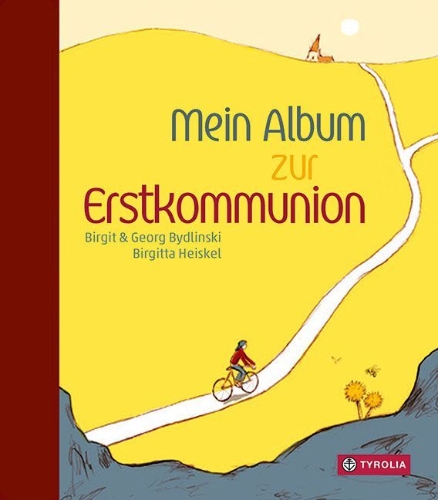 Buchcover und Innenansicht für das Buch: Mein Album zur Erstkommunion