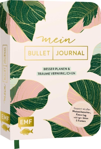 Buchcover und Innenansicht für das Buch: Mein Bullet Journal (Jungle Edition) - Besser planen & Träume verwirklichen