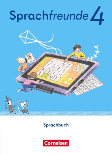 Buchcover und Innenansicht für das Buch: Sprachfreunde 4. Schuljahr. Östliche Bundesländer und Berlin - Schulbuch