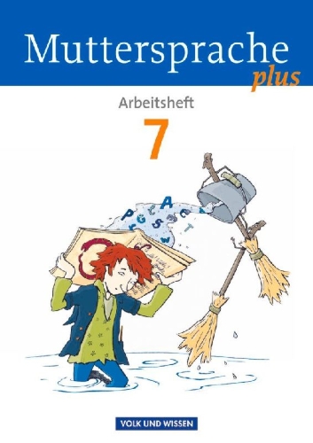 Buchcover und Innenansicht für das Buch: Muttersprache plus 7. Schuljahr.  Arbeitsheft