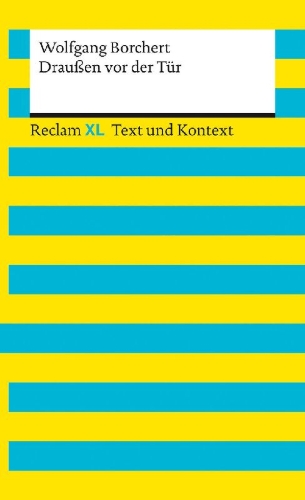 Buchcover und Innenansicht für das Buch: Draußen vor der Tür. Textausgabe mit Kommentar und Materialien