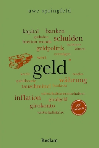 Buchcover und Innenansicht für das Buch: Geld. 100 Seiten