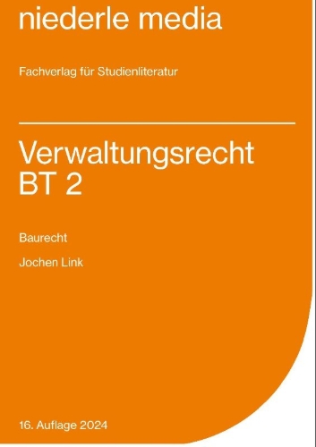Buchcover und Innenansicht für das Buch: Einführung in das Verwaltungsrecht (BT) 2