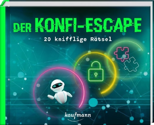 Buchcover und Innenansicht für das Buch: Der Konfi-Escape - 20 knifflige Rätsel