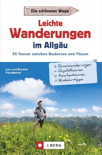 Buchcover und Innenansicht für das Buch: Leichte Wanderungen im Allgäu