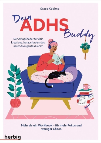 Buchcover und Innenansicht für das Buch: Dein ADHS Buddy