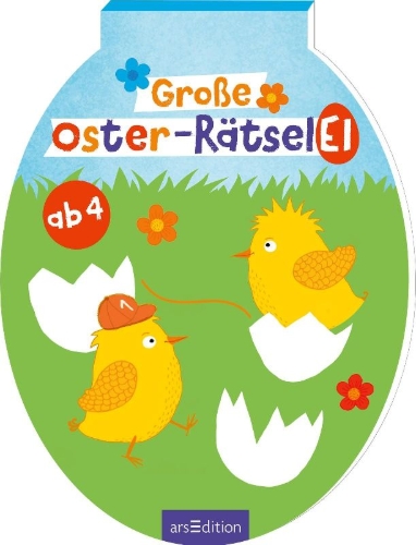 Buchcover und Innenansicht für das Buch: Große Oster-Rätselei