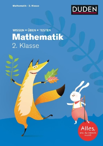 Buchcover und Innenansicht für das Buch: Wissen - Üben - Testen: Mathematik 2. Klasse