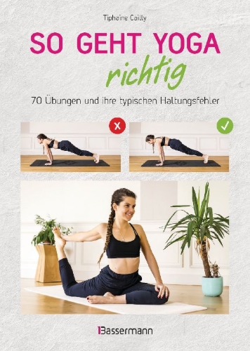 Buchcover und Innenansicht für das Buch: Yoga super facile