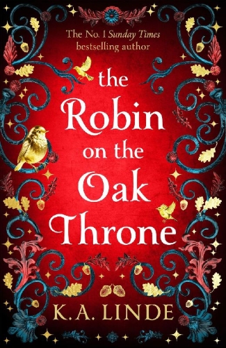 Buchcover und Innenansicht für das Buch: The Robin on the Oak Throne. Gift Edition