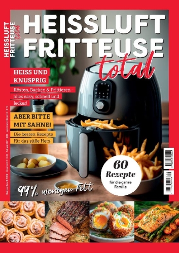 Buchcover und Innenansicht für das Buch: Heissluftfritteuse total Kochbuch Airfryer