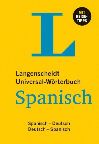 Buchcover und Innenansicht für das Buch: Langenscheidt Universal-Wörterbuch Spanisch