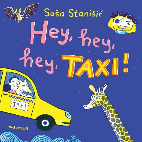 Buchcover und Innenansicht für das Buch: Hey, hey, hey, Taxi!