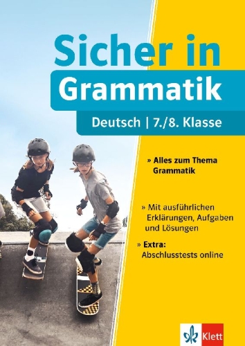Buchcover und Innenansicht für das Buch: Sicher in Deutsch Grammatik 7./8. Klasse