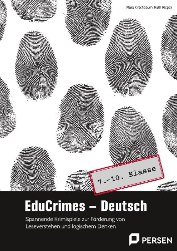 Buchcover und Innenansicht für das Buch: EduCrimes - Deutsch 7.-10. Klasse