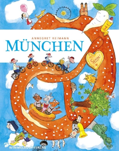 Buchcover und Innenansicht für das Buch: München Wimmelbuch