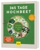 Buchcover und Innenansicht für das Buch: 365 Tage Hochbeet
