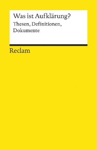 Buchcover und Innenansicht für das Buch: Was ist Aufklärung?