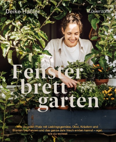 Buchcover und Innenansicht für das Buch: Fensterbrettgarten