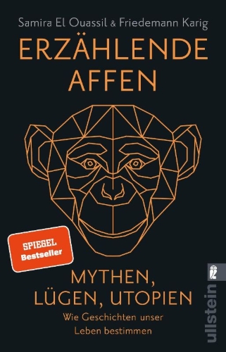 Buchcover und Innenansicht für das Buch: Erzählende Affen