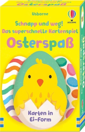 Buchcover und Innenansicht für das Buch: Schnapp und weg! Das superschnelle Kartenspiel: Osterspaß
