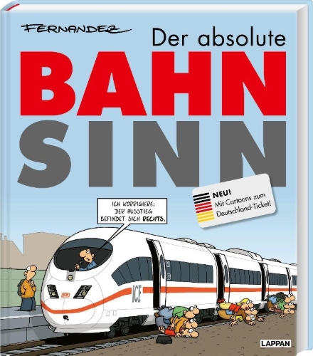 Buchcover und Innenansicht für das Buch: Der absolute Bahnsinn