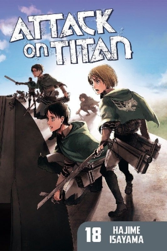 Buchcover und Innenansicht für das Buch: Attack on Titan 18