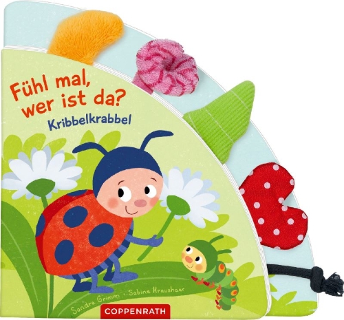 Buchcover und Innenansicht für das Buch: Fühl mal, wer ist da? Kribbelkrabbel