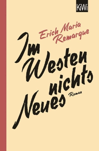 Buchcover und Innenansicht für das Buch: Im Westen nichts Neues