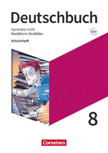 Buchcover und Innenansicht für das Buch: Deutschbuch Gymnasium 8. Schuljahr - Nordrhein-Westfalen - Arbeitsheft mit Lösungen