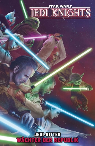Buchcover und Innenansicht für das Buch: US-Ausgaben: STAR WARS: Jedi Knights #1-#5; The Moon of Death aus US-Free Comic Book Day 2025: Star Wars #1
