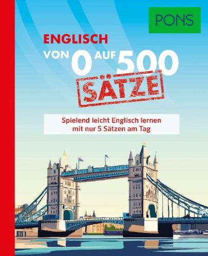 Buchcover und Innenansicht für das Buch: PONS Von 0 auf 500 Sätze Englisch