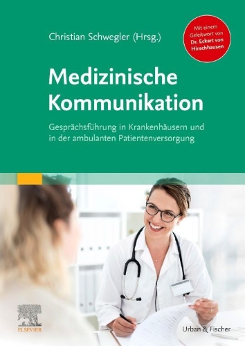 Buchcover und Innenansicht für das Buch: Medizinische Kommunikation