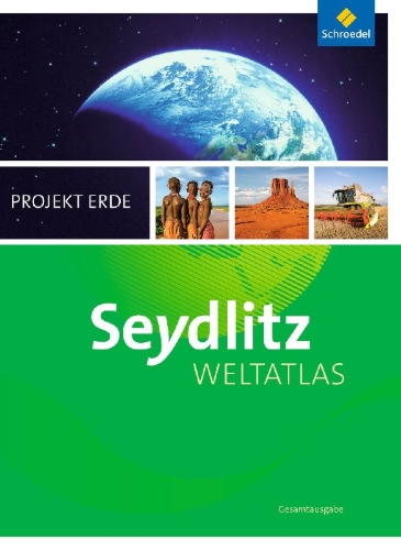 Buchcover und Innenansicht für das Buch: Seydlitz Weltatlas Projekt Erde - Aktuelle Ausgabe