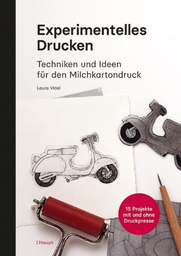 Buchcover und Innenansicht für das Buch: Experimentelles Drucken