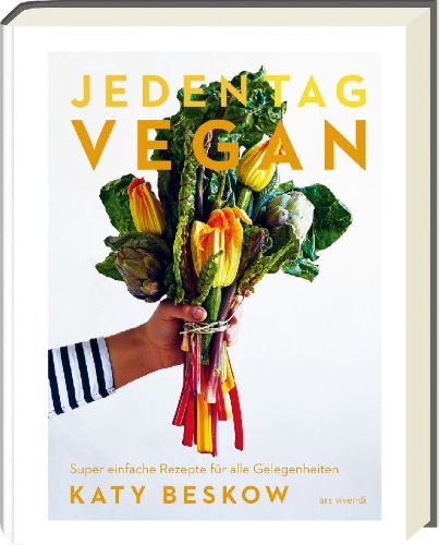 Buchcover und Innenansicht für das Buch: Jeden Tag Vegan