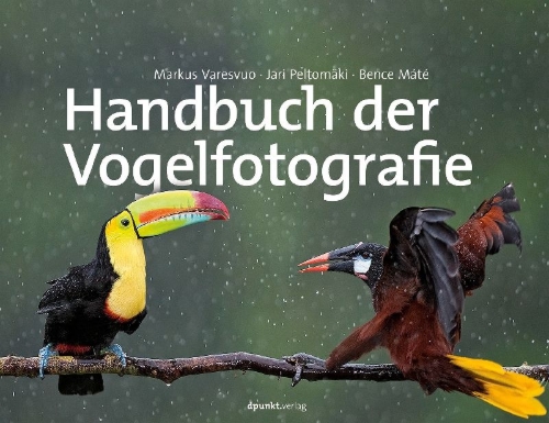 Buchcover und Innenansicht für das Buch: Handbuch der Vogelfotografie
