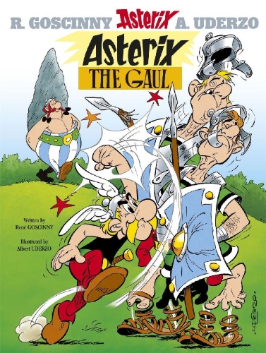 Buchcover und Innenansicht für das Buch: Asterix le Gaulois / Titel der deutschen Ausgabe: Asterix der Gallier