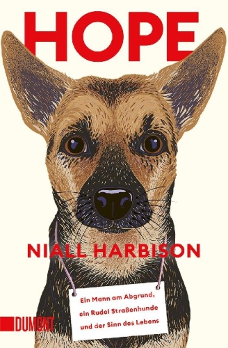 Buchcover und Innenansicht für das Buch: Hope. How street dogs taught me the meaning of life