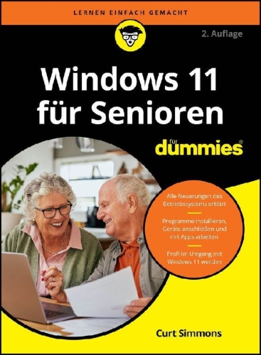 Buchcover und Innenansicht für das Buch: Windows 11 für Senioren für Dummies