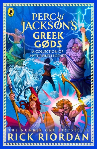 Buchcover und Innenansicht für das Buch: Percy Jackson and the Greek Gods