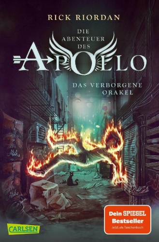 Buchcover und Innenansicht für das Buch: The Trials of Apollo Vol 1: The Hidden Oracle