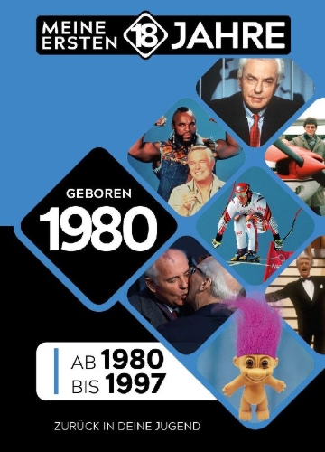 Buchcover und Innenansicht für das Buch: Geboren 1980