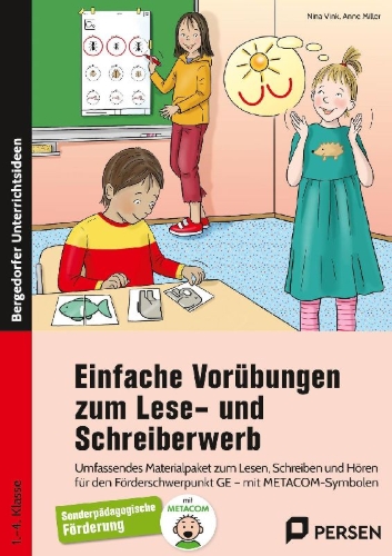 Buchcover und Innenansicht für das Buch: Einfache Vorübungen zum Lese- und Schreiberwerb