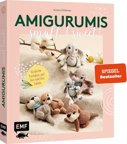 Buchcover und Innenansicht für das Buch: Amigurumis - small and sweet!