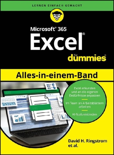 Buchcover und Innenansicht für das Buch: Microsoft 365 Excel Alles-in-einem-Band für Dummies