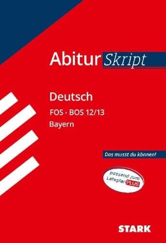Buchcover und Innenansicht für das Buch: AbiturSkript FOS/BOS - Deutsch 12/13 Bayern