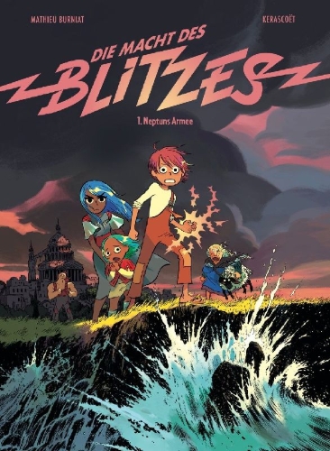 Buchcover und Innenansicht für das Buch: Die Macht des Blitzes 1